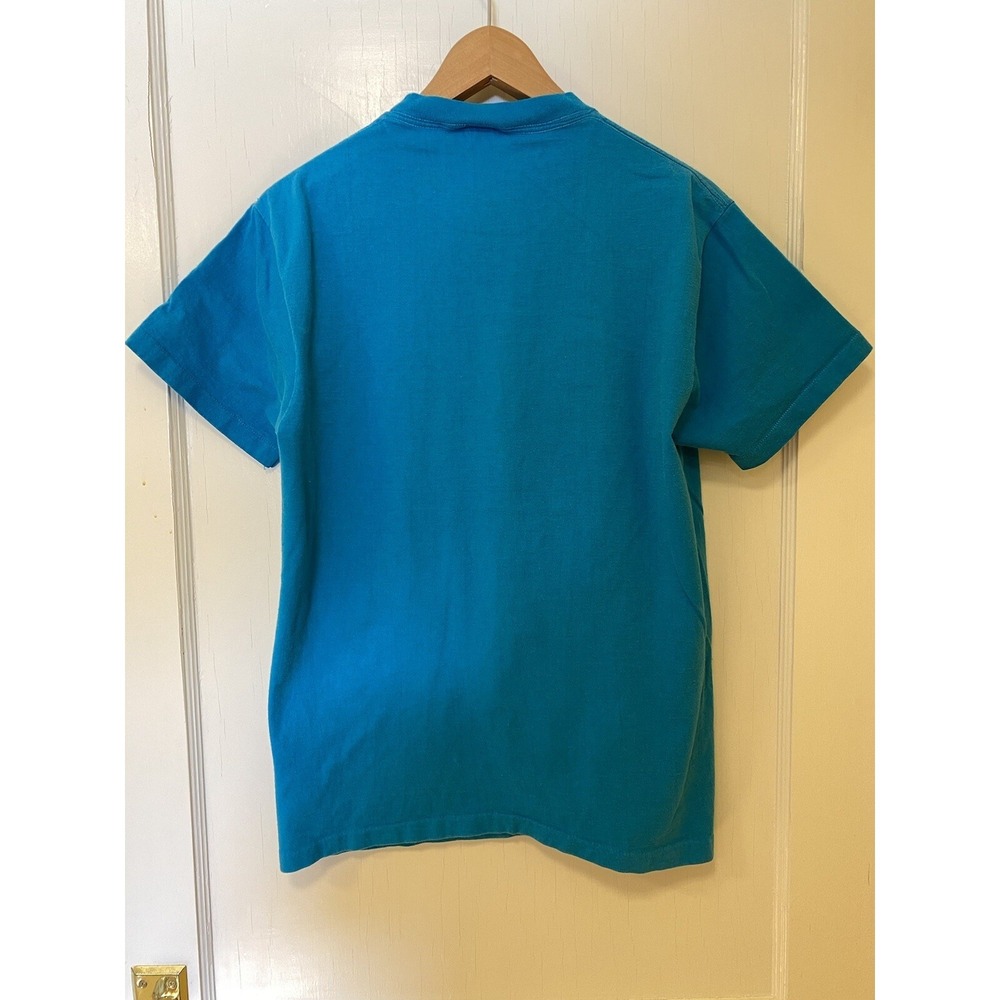 Vintage Turquoise Texas L Anvil T-shirt Single Stitch USA Southwestern - Picture 2 of 11